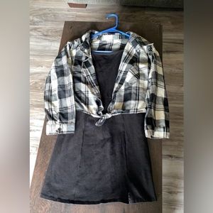 Girls dress & flannel